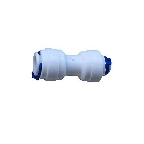 1/4 Push Fit Pipe Fittings for American Fridge and RO Unit Elbow, Tee Piece, Connectors, Valve, Tap Adapters etc (1, Reducer 3/8 to 1/4)