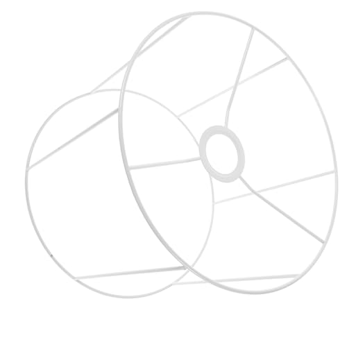 Cadre Rond Blanc E27 support multi-fonction abat-jour