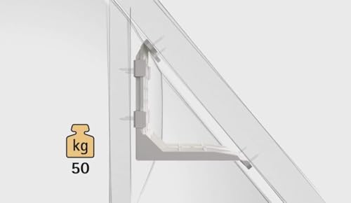 Taskar White Sloping Ceiling Adapter Brackets Pair image 4