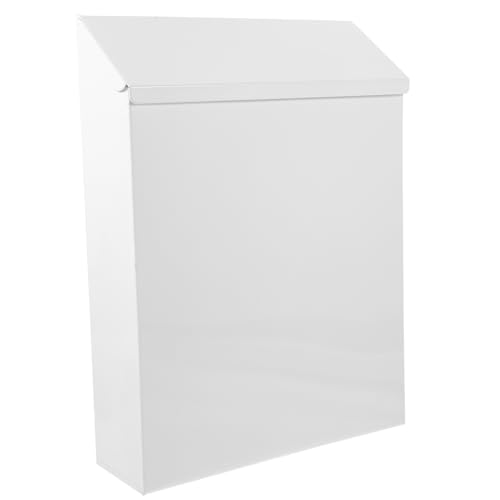 SEWACC Wall Mount Mailbox Vintage Iron Post Box Lock Hanging Mail Organizer for Office Complaint Box Household Mailbox