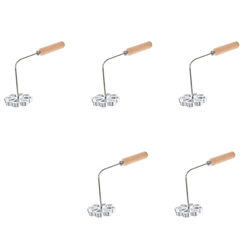 Conjunto de rosetón timbal hierro bunuelera con asa para postres tradicionales 2