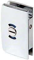CRL Chrome Swinging Glass Door Lock with Indicator for 5/16" to 1/2" Glass