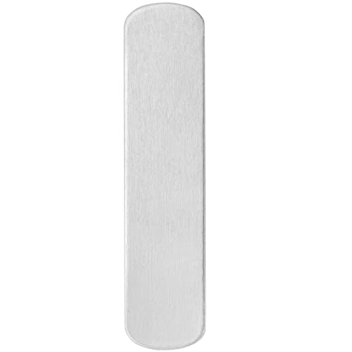 ABBECIAO 25 Pack Aluminum Thick Polished Ring Blanks for Hand Stamping and Jewelry Making -12mm × 57mm - (1/2" × 2-1/4") -  AS-ALRingBlank3M-25CT