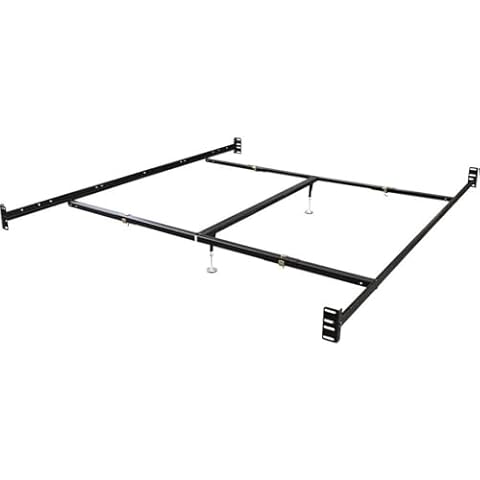 Hollywood Bed Frames Bolt on Bed Rail with Center Support/Crossarms/2 Legs/Adjustable Glides, 86-Inch, California King Cover