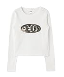 [エックスガール] オーバルロゴパッチロングスリーブコンパクトトップ OVAL LOGO PATCH L/S COMPACT TOP 105261011020 WHITE M
