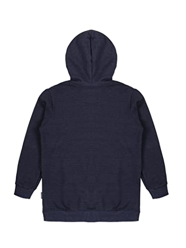 Image of KiddoPanti Boys Solid Cotton Full Sleeve Zip-Up Front Open Hooded Sweatshirt