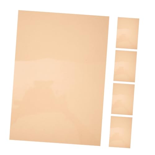 HOMSFOU Flashlight Light Filter 5 Pack PVC Film Light Gels Sheets for Lighting Effects