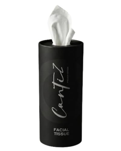 Image of Cantiz Cylindrical tissue | Perfumed | Car cup holder Tissue | Facial Tissue | Compact Travel Pack | Brand | 2 Ply Soft And Highly Absorbent | 100% Natural Virgin Wood Pulp