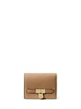 Michael Kors Hamilton Small Compact Wallet, Gold-Tone Hardware/Urbino Leather/Husk