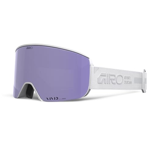 Image of Giro Ella Asian Fit Ski Goggles - Snowboard Goggles for Women, Youth - White Rails - Vivid Haze & Vivid Infrared