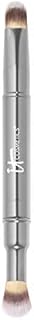 IT Cosmetics Heavenly Luxe Dual Airbrush Concealer Brush #2 - Dual-Ended, 2-in-1 Brush for Liquid & Cream Concealer - Buff Away Imperfections - With Award-Winning Heavenly Luxe Hair