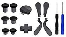 E-MODS GAMING 12 in 1 - Metal Mod 6 Swap Thumbsticks Joysticks, 4 Paddles & 2Dpads with Open Tool for Xbox One Elite Controller (Grey)