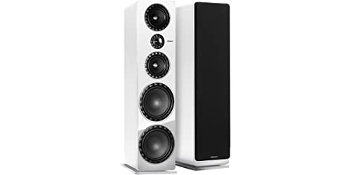 Elipson Prestige Facet 34F Blanc Enceintes Colonnes (la Paire) - Les Beatles, Paul McCartney, John Lennon, RIngo Starr, George Harrison Elipson Prestige Facet 34F Blanc Enceintes Colonnes (la Paire)