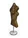 DisplayTown Female Mannequin Torso with Metal Stand Hollow Back Body Stackable Dress Form for Tshirt Display, Countertop, Craft Shows, Photos and Design, S-M Clothing Size (Bronze, Set of 2)