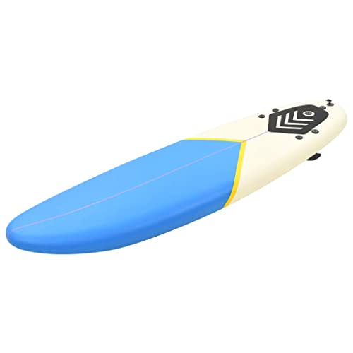 vidaXL Tabla de surf 66.9' Azul y Crema