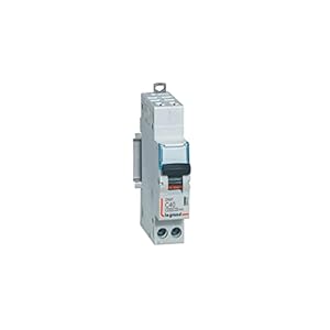 406887 disjoncteur legrand 40a unipolaire + neutre dx3 courbe c 4,5/6ka auto+vis 1 module