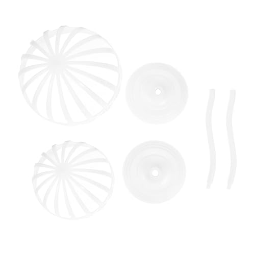CLISPEED 2 Piezas Soportes para Sombreros de PE Exhibidor Hueco para Tienda y Hogar Rack Almacenamiento Sombreros Gorras Diseño Elegante Antideformación Blanco