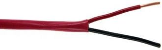 2C/14 AWG Solid FPLR PVC- RED- 500 FT Spool Distributed by NAC Wire and Cables