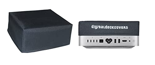 DigitalDeckCovers Staubschutz für Apple Mac Studio Computer [antistatisch, wasserabweisend, strapazierfähiges Gewebe, schwarz] Cover