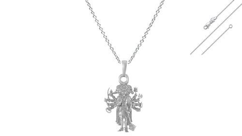 Pendentif Hanuman en argent sterling 925 millièmes de qualité supérieure pour homme et femme