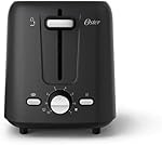 Grille-pain Oster 2 tranches avec réglage personnalisé pour bagel et fentes extra larges, noir