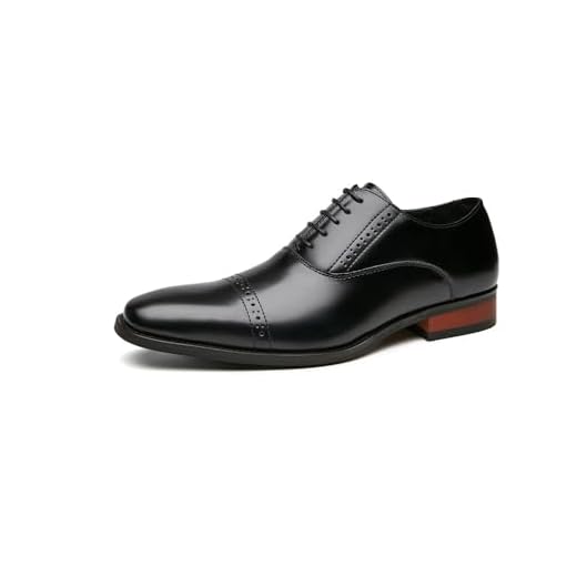 Sapato social masculino de couro genuíno Wingtip Oxford com cadarço estilo britânico formal para negócios, Preto, 41