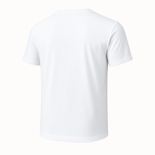 2-Pack Bulk Men’s V-Neck T-Shirts – Soft Pre-Shrunk Premium Cotton, Short Sleeves, Reinforced Collar, Crew Neck, Casual Fit by Uniqoth - Used condition - Image 2