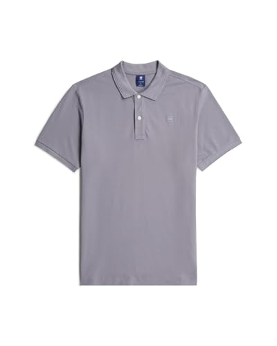 G-STAR Raw C.V. Men's Dunda Overdyed Slim Polo Shirt, Gray, Large 4