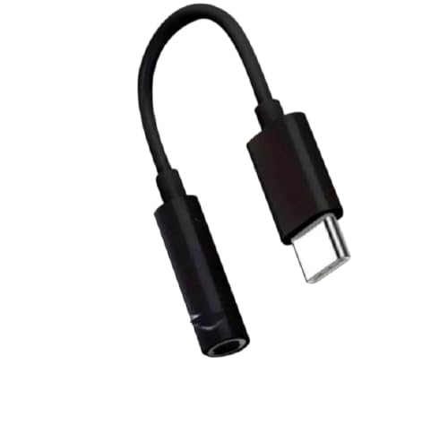 TypeC��3.5mm �I�[�f�B�I�ϊ��A�_�v�^ ������ �u���b�N ��11cm