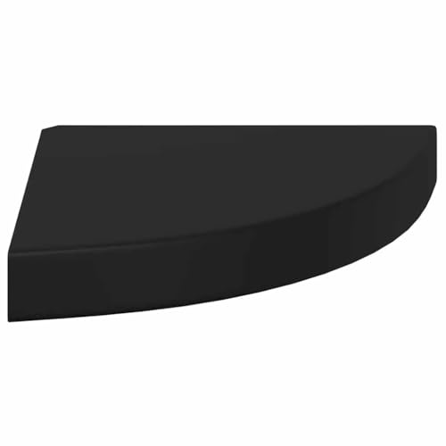 Étagère d'angle flottante noir 25cm support de présentation - 8