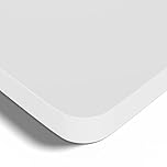 BONTEC DeskTop for Height Adjustable Electric Standing Desk, 120cm x 60cm, 2.5cm Thick, White, Laminated Wood, Compatible with Various Desk Frames, Ideal for Office, Home Office, Gaming & Study Spaces