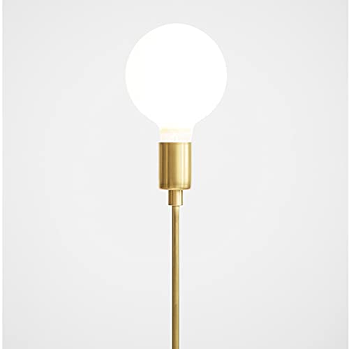 Lampadaire à LED globe au design industriel moderne 59in avec éclairage chaud - 5