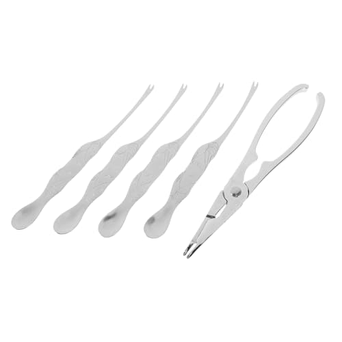 TOYANDONA 5 Stück Teiliges Meeresfrüchte Werkzeug Blaue Crab Leg Tools und Crab Opening Scissors Langlebige Edelstahl Krabbenscheren und Cracker Praktische Küchenwerkzeuge für und