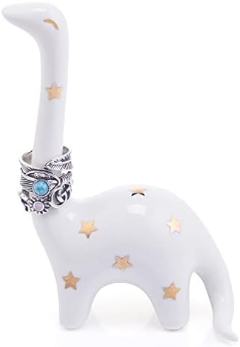 Titanape Elephant Gifts for Women Birthday Christmas Valentines Present, Purple Elephant Ring Holder for Jewellery Stand Organiser & Display, Cute Elephant Ornament Aesthetic Room Decor