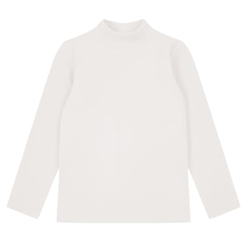 Dreammonkey Girls Mock Turtleneck Long Sleeve Shirt Basic Base Layer Casual Tee Tops for Toddler Kids 2T-13Y2