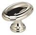 Omnia 9163/30.14 Omnia 9163/30 Classic & Modern 1-3/16 Inch Oval Cabinet Knob