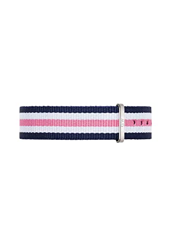 Daniel Wellington Classic Southampton, Montre Bleu-Rose-Blanc/Argent Bracelet, 18mm, NATO, pour Femmes et Hommes