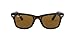 Ray-Ban RB2140 Original Wayfarer Square Sunglasses, Tortoise/Brown Polarized, 50 mm