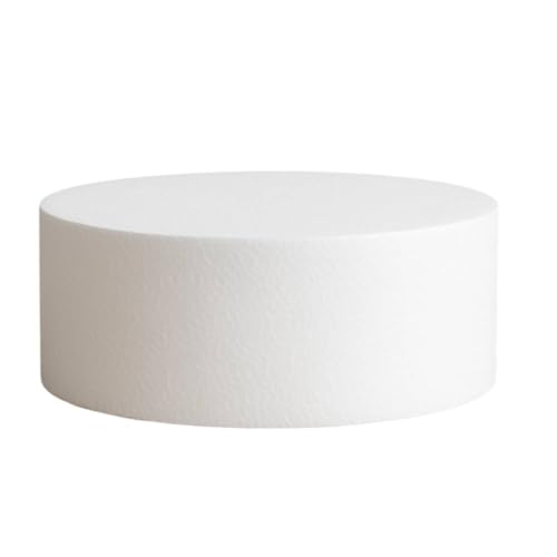 Image of OMKRAFT Foam Cake Dummy Round 16 x 4 Inch | Cake Decorating Practice Dummy | Lightweight Fake Cake for Fondant & Buttercream | Pack of 1
