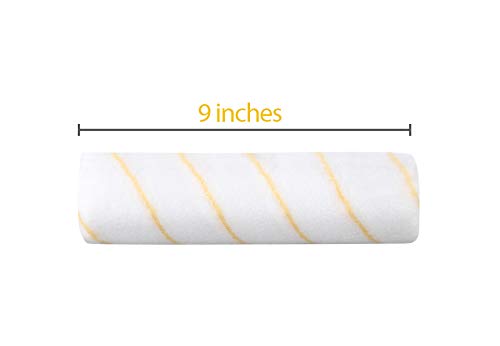 Paint Roller Cover, Paint Roller Kit 9 Inch 3/8 Inch Nap, 6 Pack