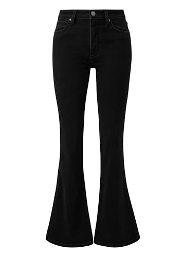 Jean Reena noir évasé jambes larges coupe flare stretch confortable taille 34