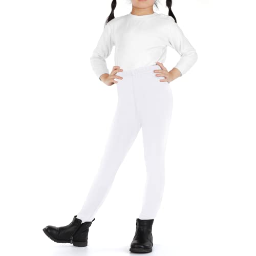 Jocmic Girls Winter Thick Warm Pants Kids Fleece Lined Leggings 7-8 Years White #TOP5