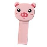 Aramox Cartoon-Abdeckungsheber, PP-Toilettenschüssel-Sitz-Hebegriff, 2er-Pack Toilettensitz-Heber mit Klebeband, Freihändige Deckelöffnung für Badezimmer, Haushalt, und Erwachsene (Rosa