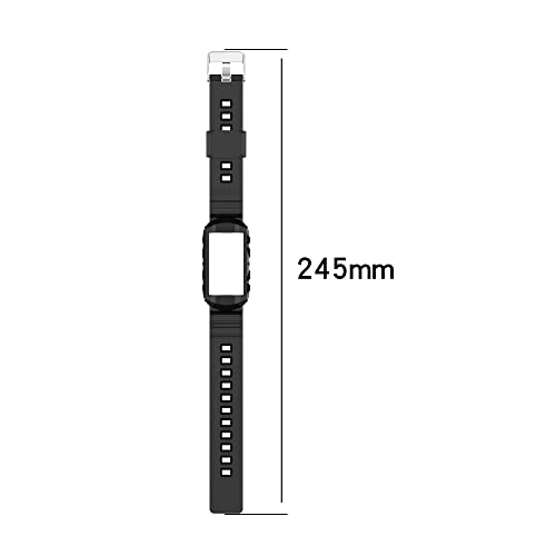 Chofit 3 Pack Straps Compatible with Fitbit Charge 5/4/3, Replacement Wristband with Bumper Case Protective Cover for Charge 5 (3A) - Image 3