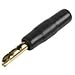 Multicomp Pro Banana Plug and Jack, Gold Plated, Black - PSG03598