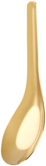 Silverware Flatware Set, 1/4/6/8/10/12 Pcs 304 Stainless Steel Thickened Spoon Small Spoon Daily Restaurant Spoon Spoon For Soup And Dinner(Gold,12Pcs)