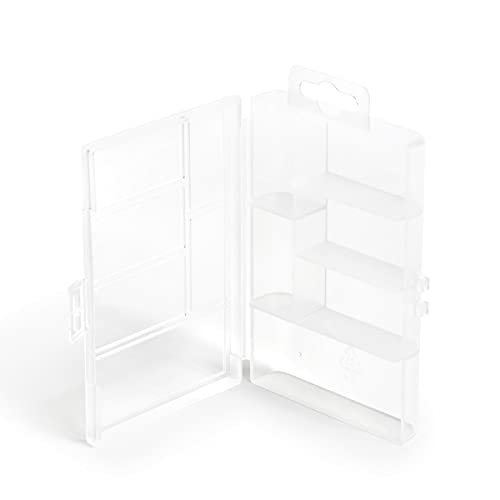 Image of Dritz Plastic Storage Box with Dividers, Clear