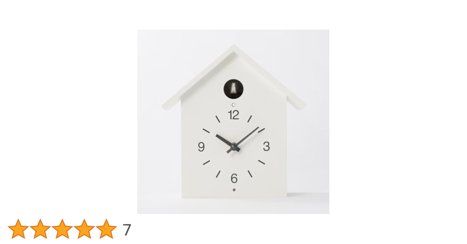 無印良品　鳩時計　MJ-CCWS1 ホワイト 無印良品 鳩時計 ホワイト MJ-CCWS1 良品計画 - アスクル