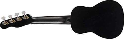 Fender Venice Ukulélé soprano Noir - Les Beatles, Paul McCartney, John Lennon, RIngo Starr, George Harrison Fender Venice Ukulélé soprano Noir – Image 3