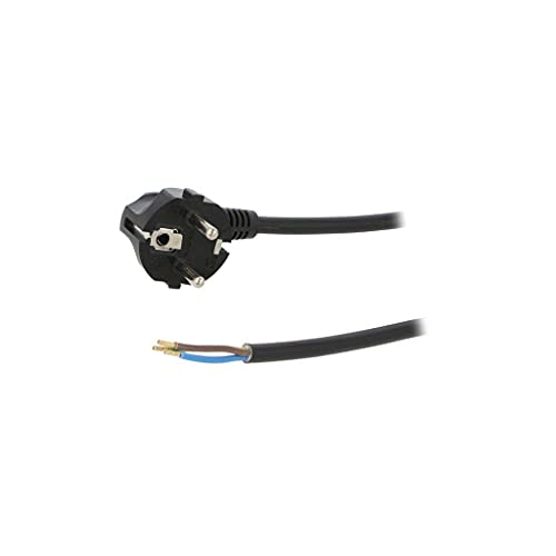 Câble SCHUKO Prise coudée CEE 7/7 Plastrol 4m pour brancher vos appareils derrière un meuble